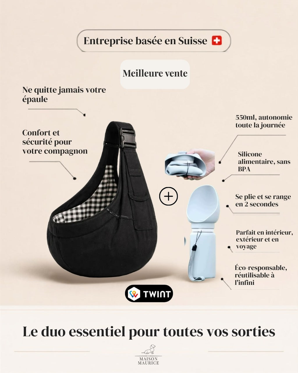 Sling mains libres Maison Maurice