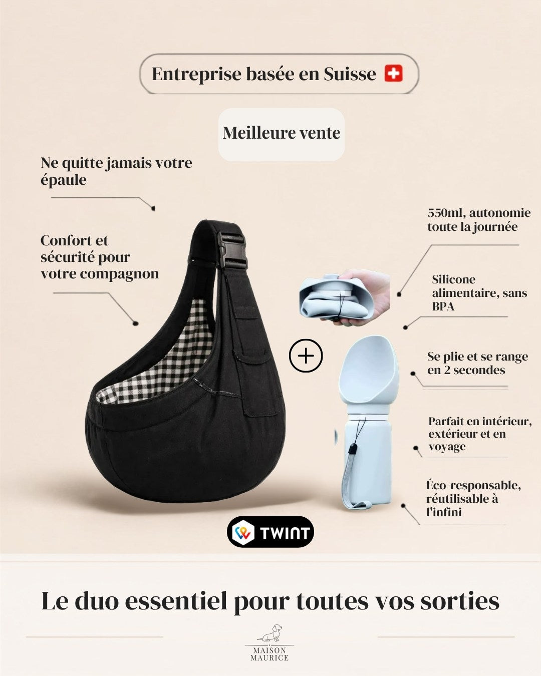 Sling mains libres Maison Maurice