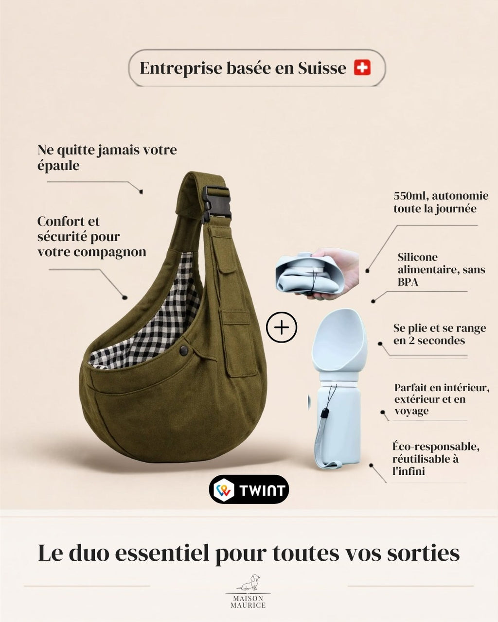 Sling mains libres Maison Maurice